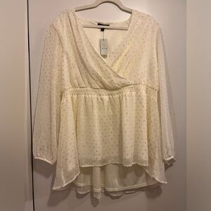 Lane Bryant v-neck blouse